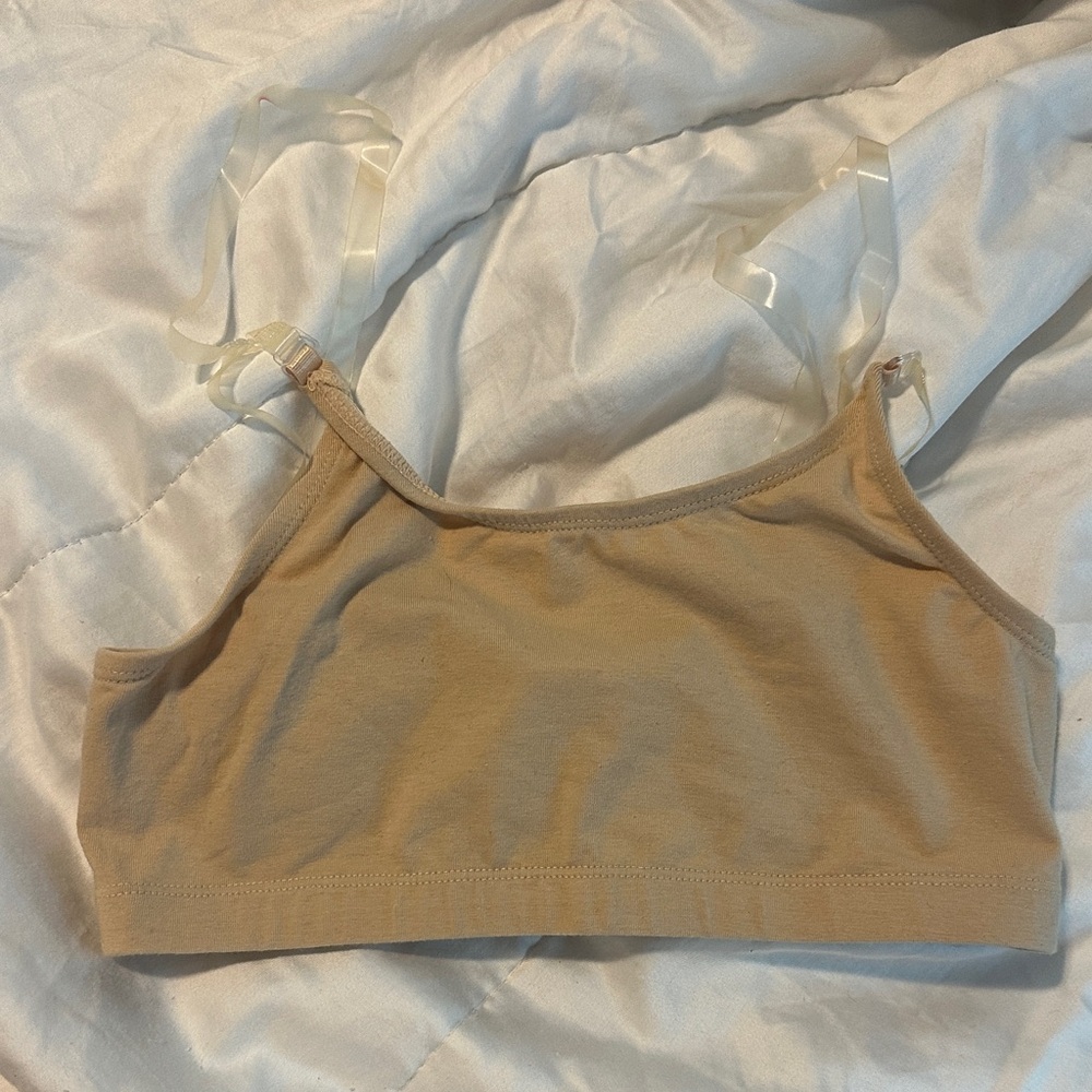 Clear strap bra